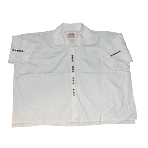 NWOT We The Free Pima Cotton Sophie Shirt Medium Oversized Made Morocco Spain 🇪🇸 - Picture 6 of 14